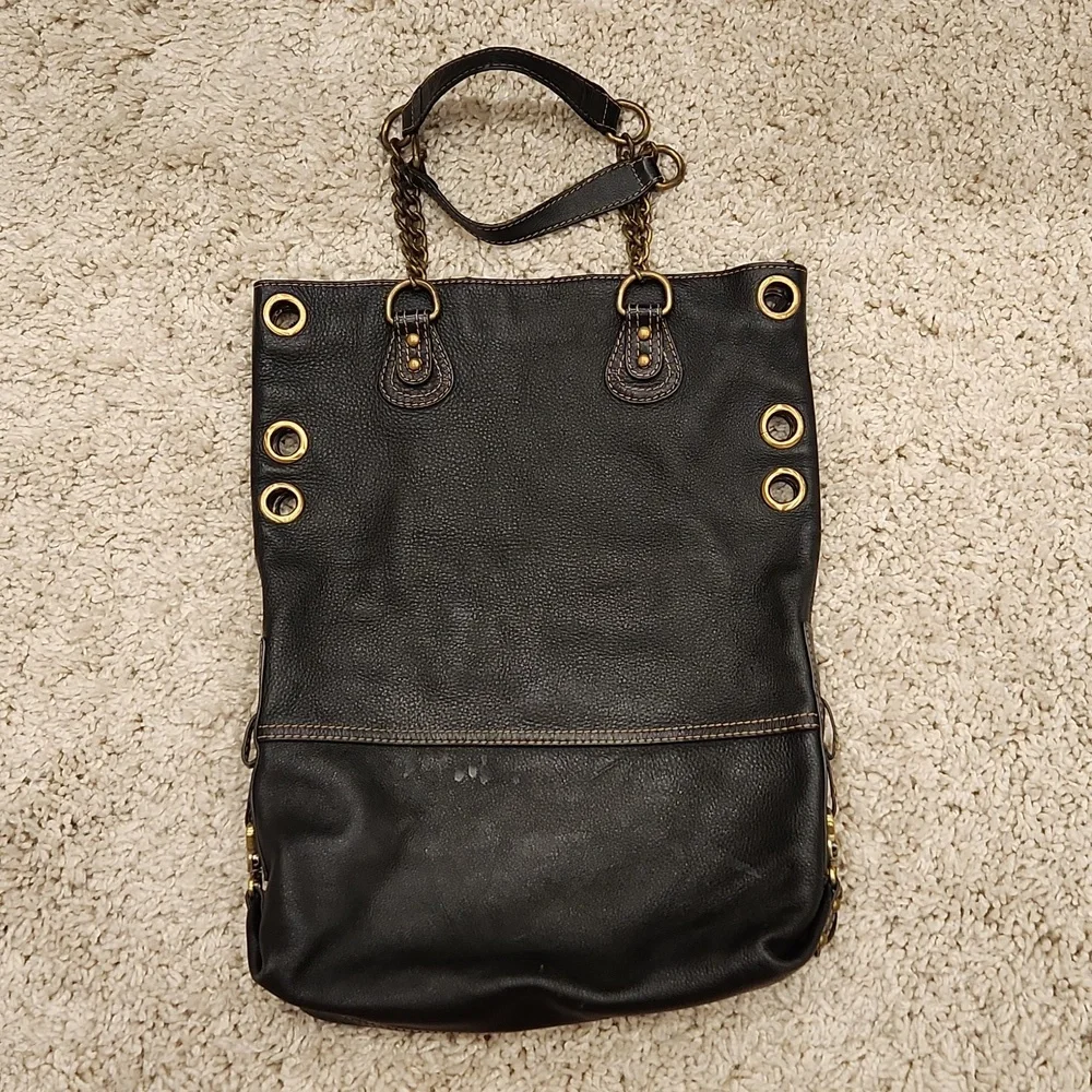BCBGMaxAzria black leather